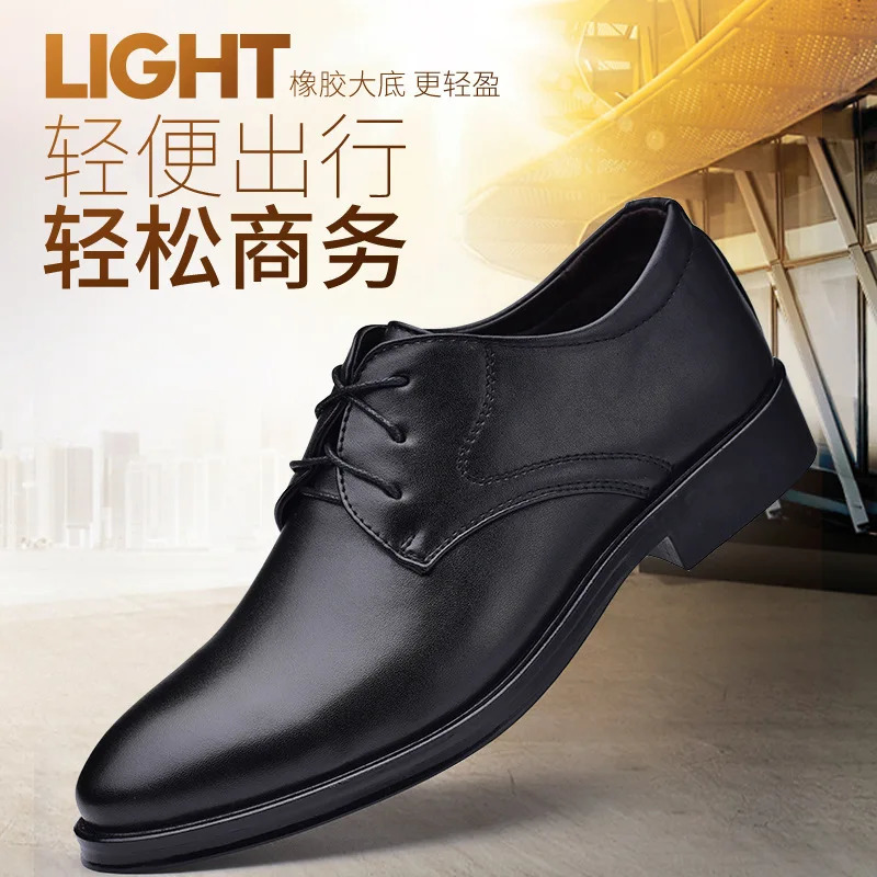 Men Dressing Shoes Formal for Mens Casual Shoe Leather Social Wedding er Pointed Toe Black Office Winter Shoes 250814