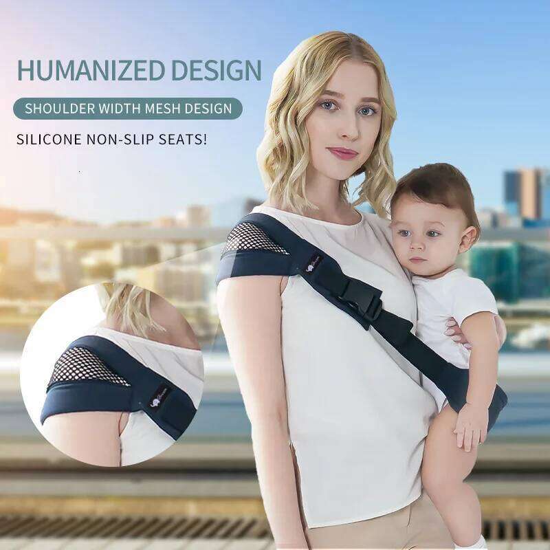 Sleeping Infant Carrier Baby Single Shoulder Strap Waist Stool Adjustable Cotton Wrap Sling