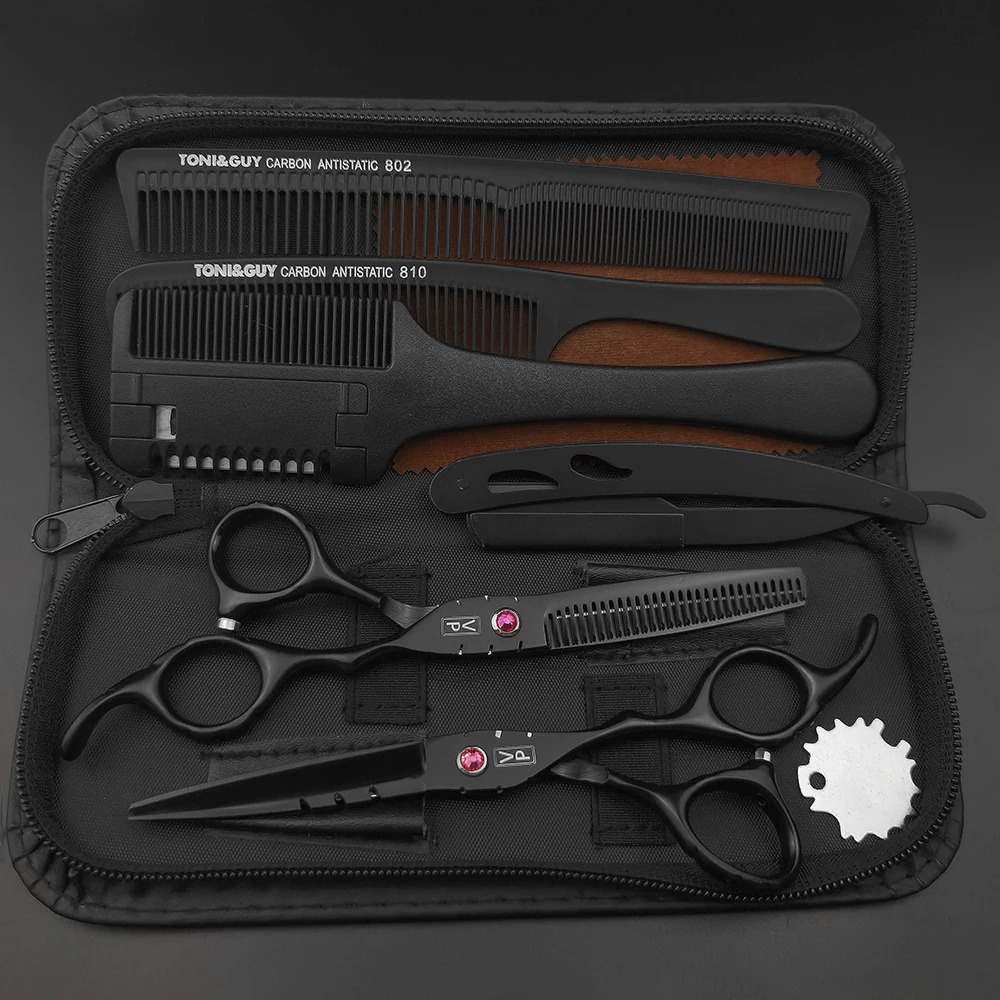 VP Professional Hairdressing Scissors Barber Set 5.5 6.0 Hairdresser Hair Beauty Scissors Set Cutting Hair Thinning Salon Tools 250812