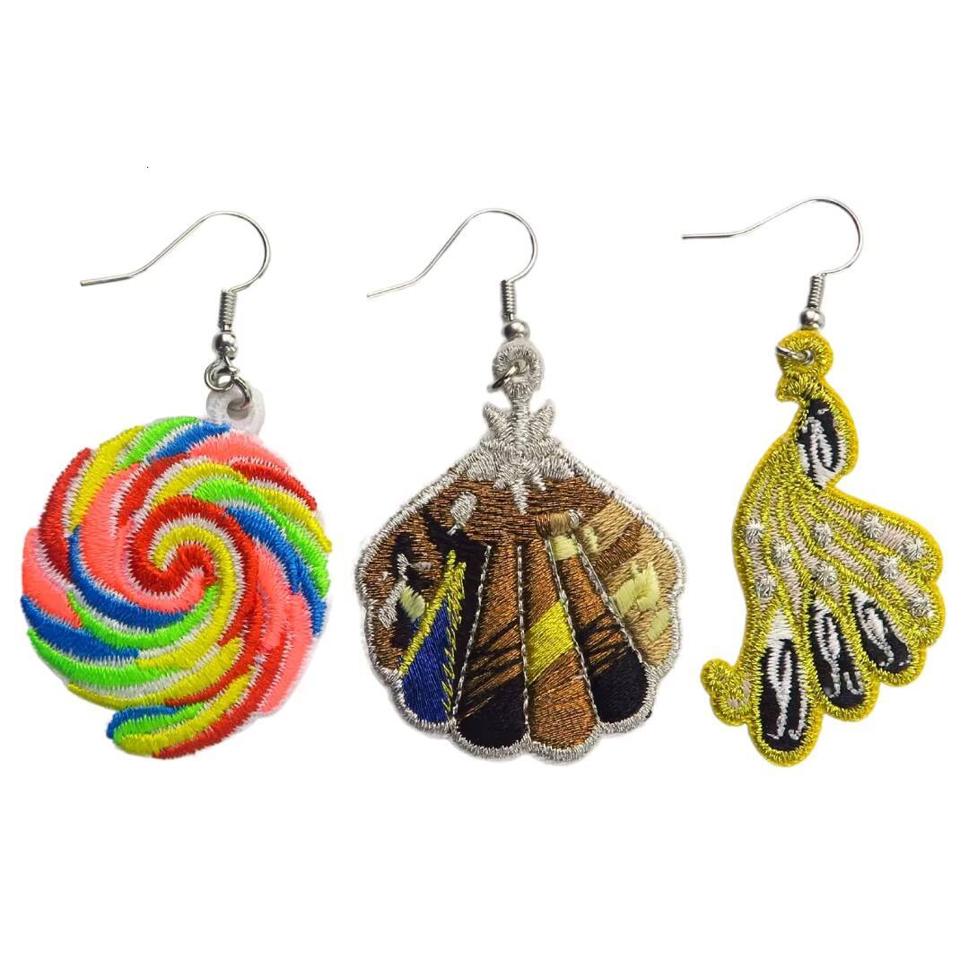 Accessory Manufacturer Embroidered Fashion Earrings for Women