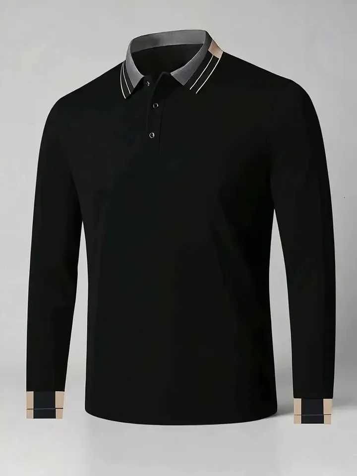2025 New Fashion Trend Spring and Autumn Long Sleeve Polo Shirt Daily Shopping Comfortable Casual Commuter Men XJ250804