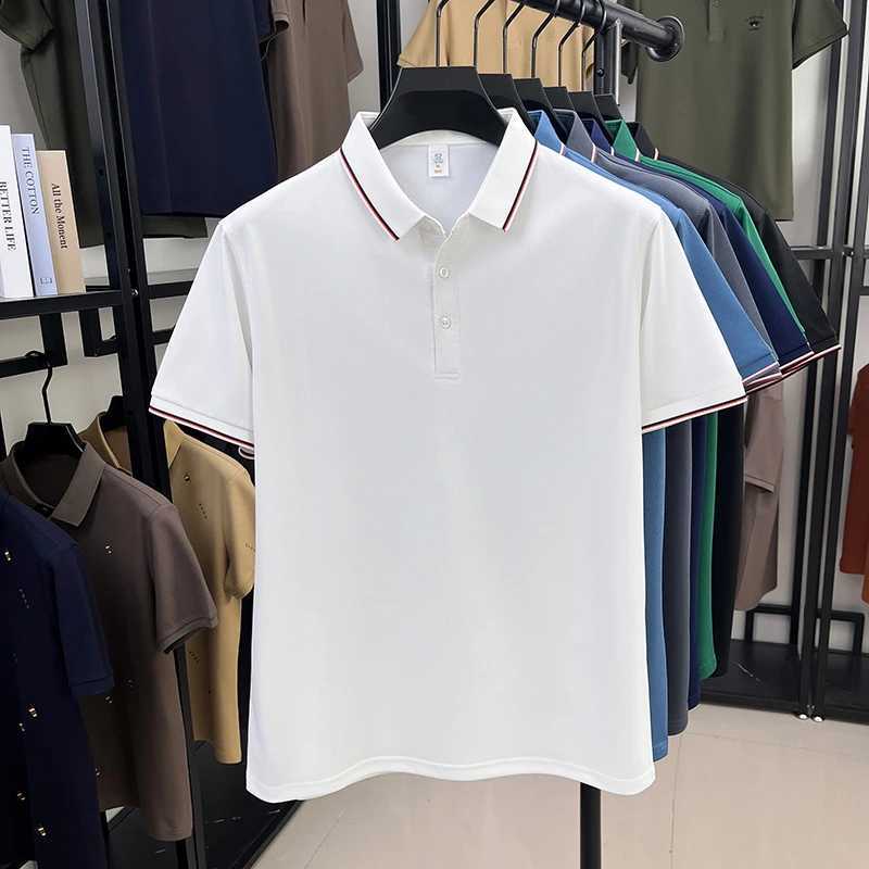 igh Luxury High-quality Summer Short Sleeved T-shirt Mens 2025 Lapel Casual Trend Polo Shirt Top XJ250804