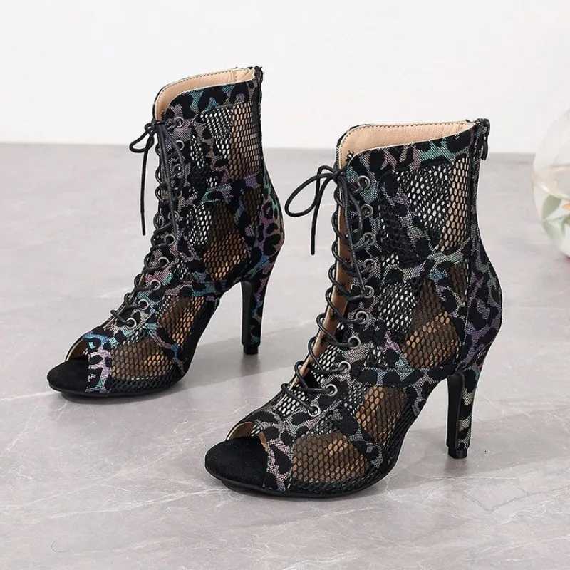 High Heels Womens Sandals New Open Toe Casual Latin Dance Shoes Girls Ballroom Sandals Large Dance High Heels Womens Shoes Size 43 W250814