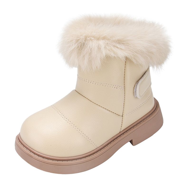 Toddler Warm Boots Boys Girls Winter Snow Boots with Fur Kids Snow Boots Kidsnest Kids Soft Bottom Shoes Size US5.5C-US12.5C 000531