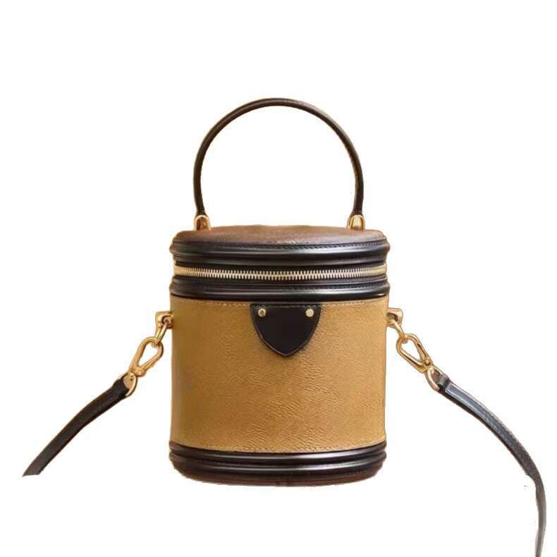 Lujia High Version Cannes Fortune Bucket Handheld Crossbody Small Round Vintage Luxury Bag