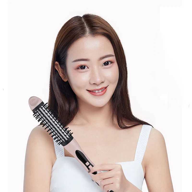 2-in-1 Curling and Straightening Comb Multifunctional Straightening Splint Hair Curling Iron Fast Heat Plate Rotating Roller W250814