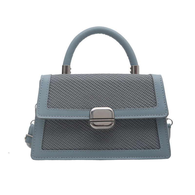 Luxury Brand Designer Bag Style Fashion Color-Block Handbag For Women 2025 Spring New Single Shoulder Bag High-End Crossbody Small Square Bag