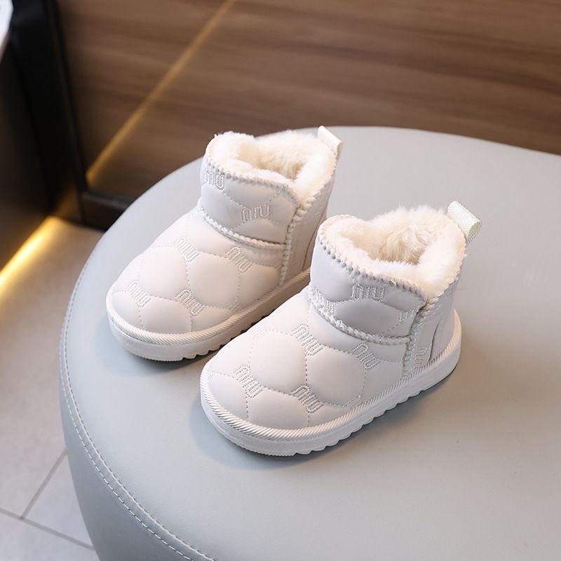 Baby Infant Snow Boots Toddler Winter Shoes Kids Outdoor Warm Plush Boots Windproof Waterproof Little Kid Cotton-padded Shoes Sizes US4C-US13C 000502