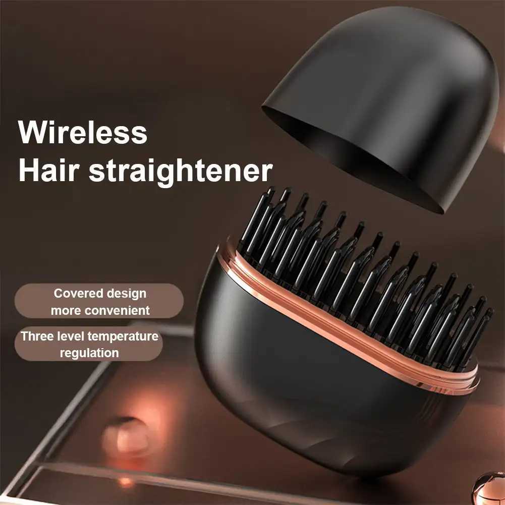 Mini Hair Straightening Comb Wireless Charging Portable Multifunctional Hair Care Does Not Hurt Hair Styling Comb Hair Straightener W250814