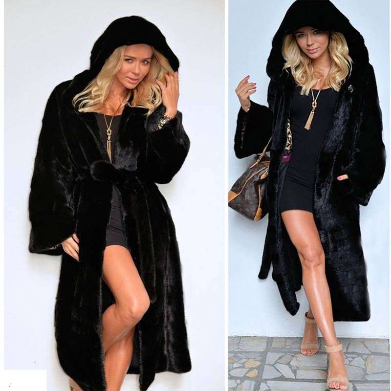 Women's Long Skirt Coat, Imitation Fur Coat, Solid Color Fashion Long Sleeve Luxury Street Fashion Autumn And Winter