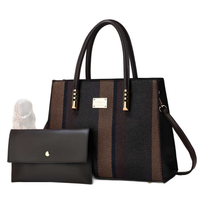 2025 New Trendy Fashion Mother-Daughter Bag Large Capacity Color-Block Handbag Shoulder Crossbody Bags