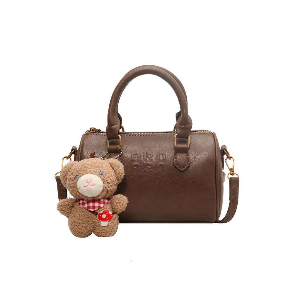 Korean INS Cute Handbag for Women 2025 New NEW free shipping Autumn Winter Boston High-end Feel Shoulder Bag
