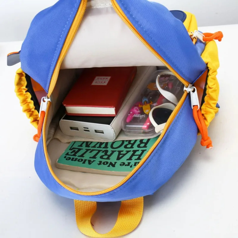 2-6Y Childrens School Bags Patched Color Fashion Trend Kindergarten Backpack Protect Spine Shoulders Kids Backpacks 250813