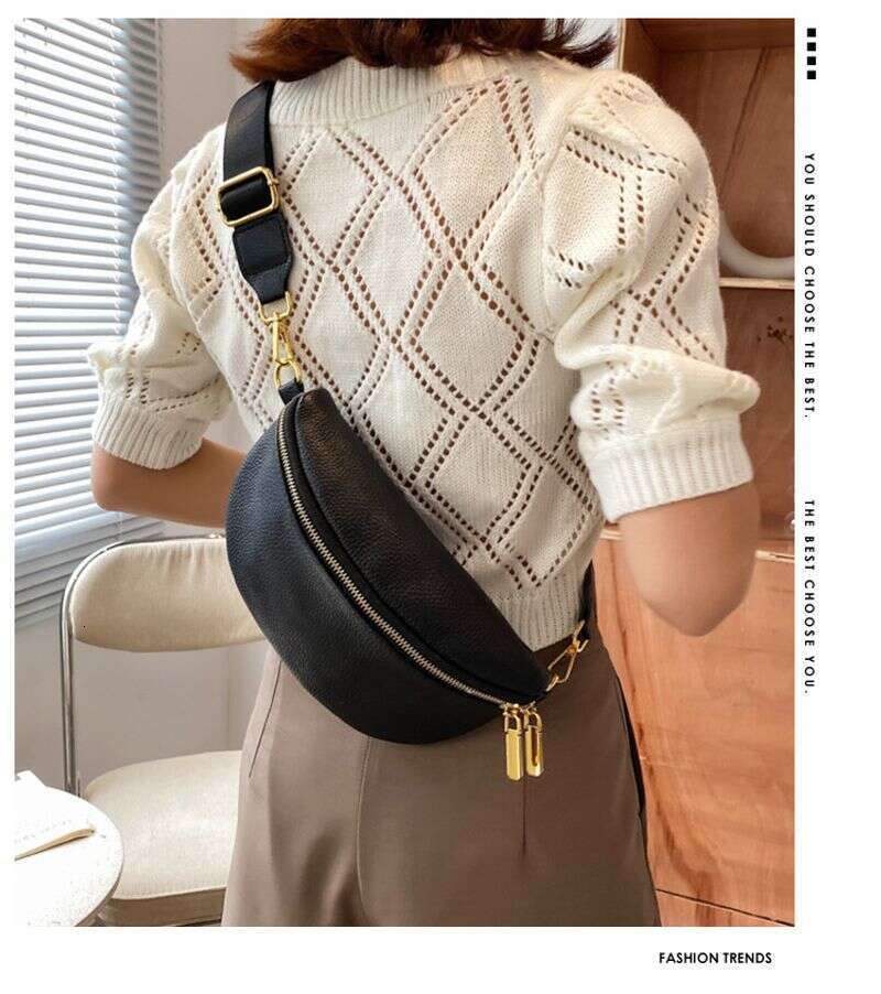 Fashionable Waist Trendy Spring and Autumn 2024 New Chest Bag for Women Design Sense Versatile Crossbody