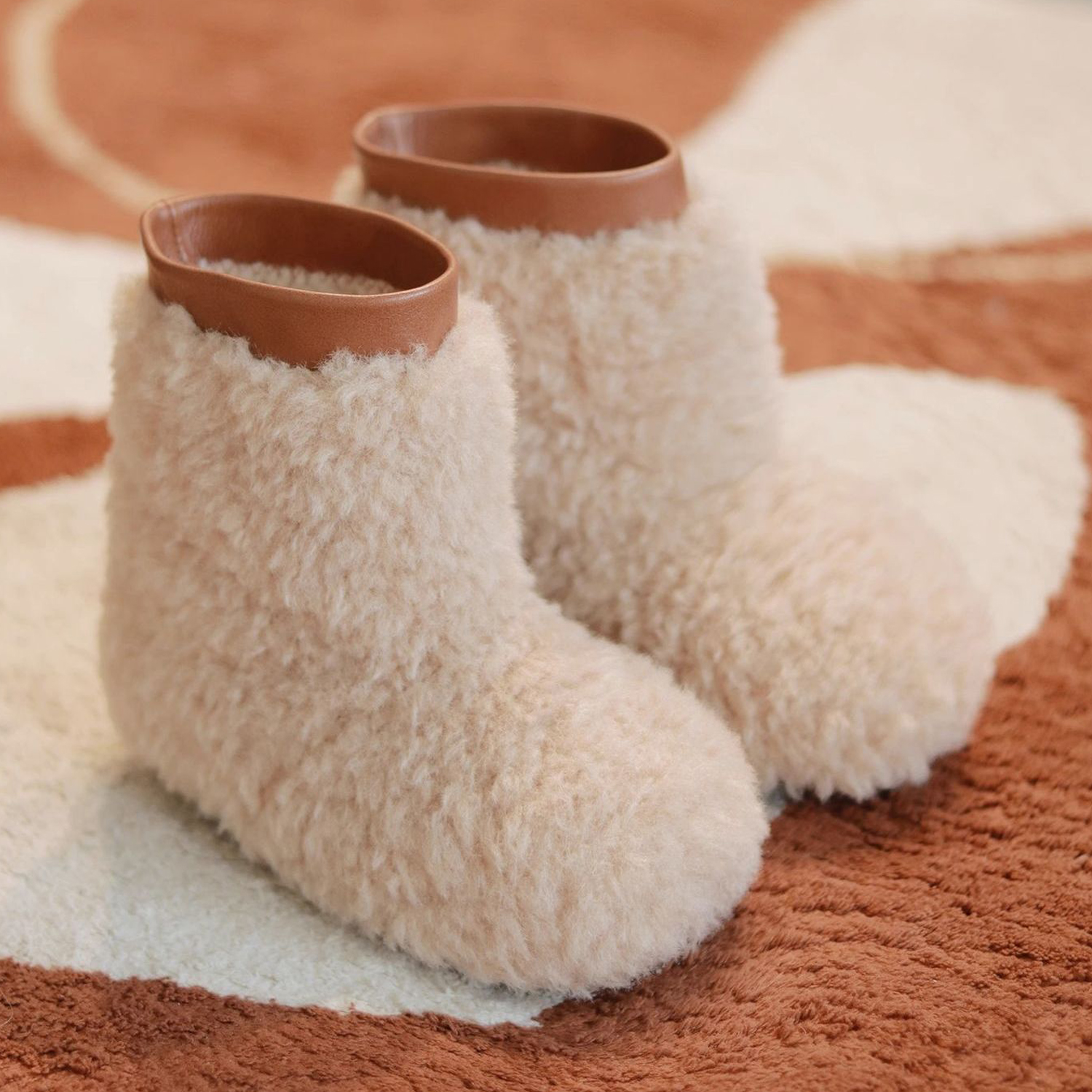 Winter Toddler Snow Boots Fashion Composite Wool Warm Lambs Wool Kidsnest Baby Girls Boys Fashion Boots Kids Winter shoes Boots Size US6C-US1Y