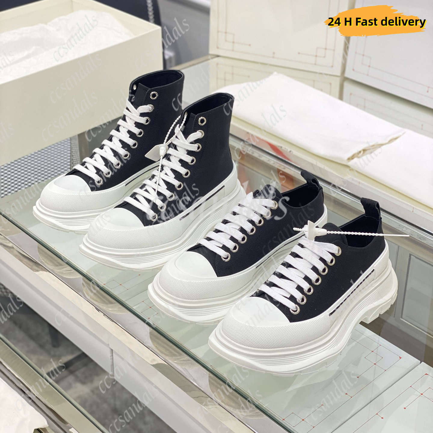 Luxury Sneaker mens casual shoes With Box platform shoe Black Worker Blue Velvet Shock Pink white black reflective rainbow glitter silver Sequin men women sneakers