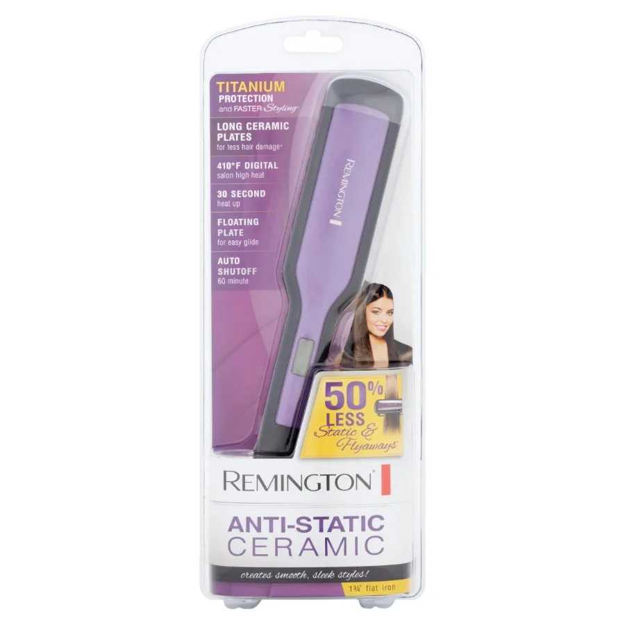 1 3/4 Titanium Flat Iron Hair Straightener Anti-Static Technology W250814