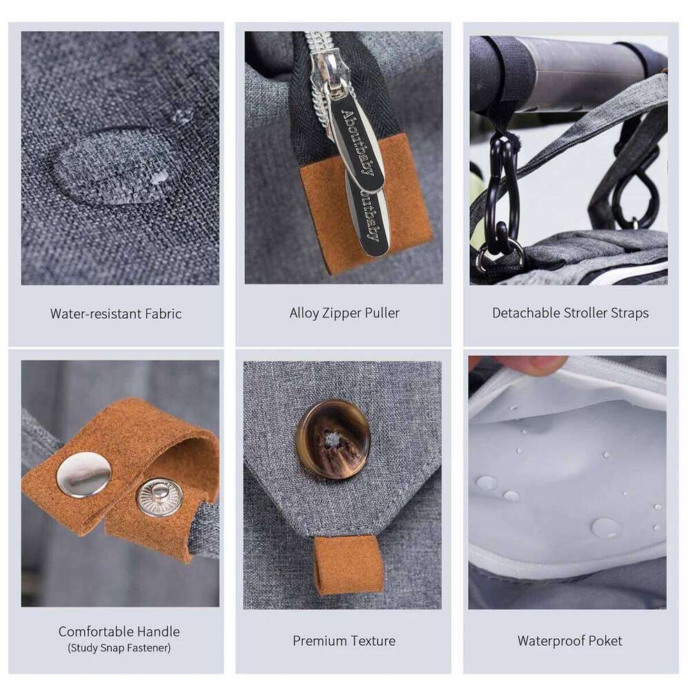 Fashion Maternity Diaper Backpack Baby Care Large Capacity Travel Nappy Bag for Stroller with Changing Pad