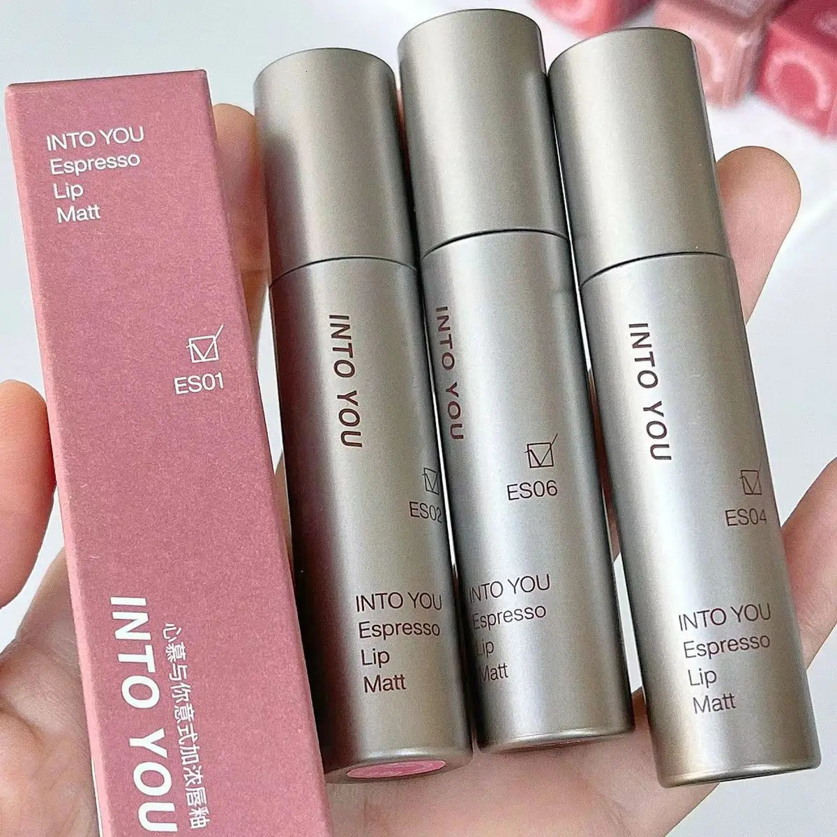 INTOYOU Matte Lipstick Longlasting Lip Clay Velvet Waterproof Lip Gloss Non-sumdge Non-stuicky Lip Stain Espresso Lips Makeup 250812