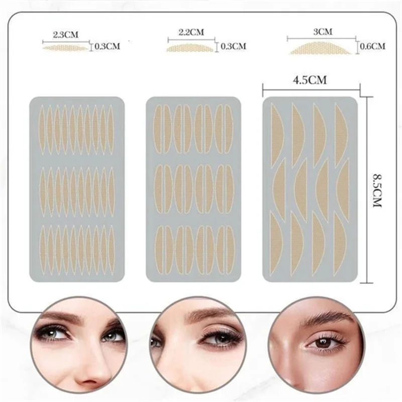 120 Pair Eyelid Tape Clear Beige Natural Sticker Invisible Eyelid Stickers Eyelid Stripe Big Eyes Makeup Beauty Tools 250811