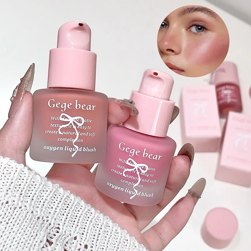 Gege Bear Oxygen Lightweight Blush - 11.5ml Hydrating Fine Texture Dewy Finish Pink Tone Beginner-friendly Matte Mist 250813