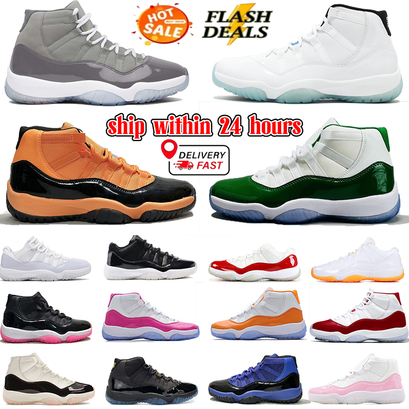 Deigner sneakers 11s basketball shoes men women 11 low Sneaker stock in USA high DMP 2023 Gamma Blue Low bred Yellow Local Warehouse mens Trainers Outdoor sports shoe