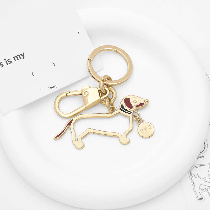 Cartoon Cute Abstract Sports Happy Puppy U-shaped Best Friend Bag Keychain Pet Pendant