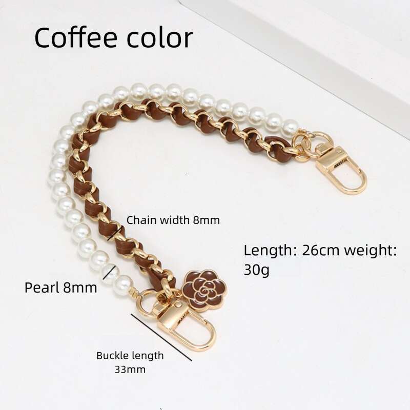 Bag Charms Designer Luxury charm for women Fashion Camellia Pearl Leather Chain Handbag Pendant men bags Accessories