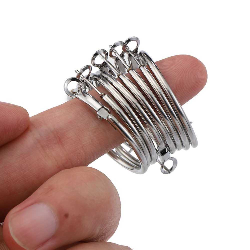 10pcs 2pcs Stainless Steel Round Big Circle Hoop Earrings Hoops Gold Color Earrings Fashion Women Jewelry Making DIY Accessories XJ250814