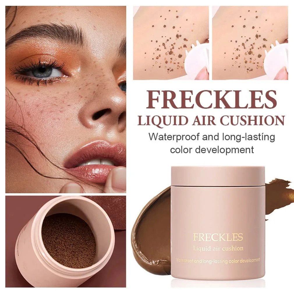 Air Cushion Freckle Face Body Freckled Stamp Kit Lifelike Freckle Natural Simulation Fake Dot Spot Comb Seal Waterproof Makeup 250813