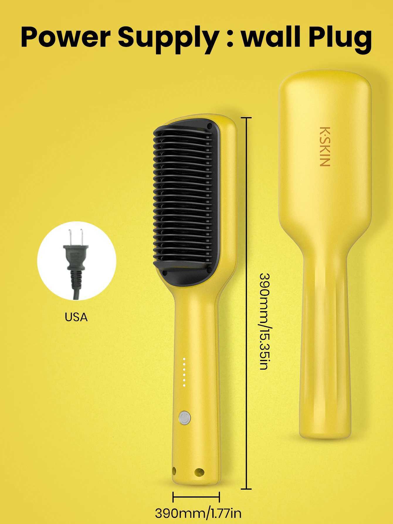 DropShipping Electric Cute Hair Brush Anions Fast Hair Care Styling Tools Heating Straightened Comb W250814