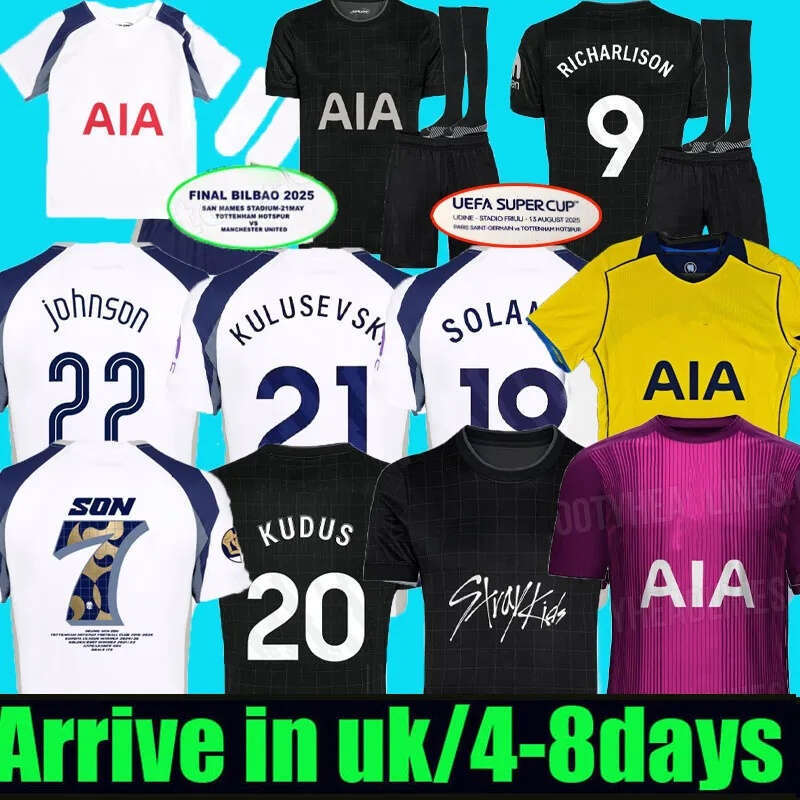25 26 Ttottenham SON RICHARLISON FINAL Soccer Jerseys Limited Edition Kudus Tottenhamjersey AWAY Football shirt VICARIO KULUSEVSKI SOLANKE tottenaham 