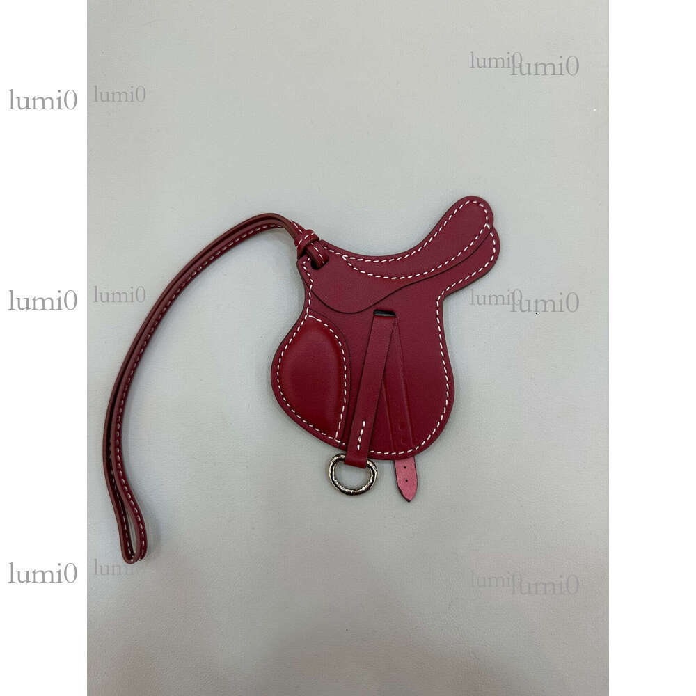 Lambskin Saddle Pendant Genuine Leather Bag Charm Handmade Accessory Bag pendant