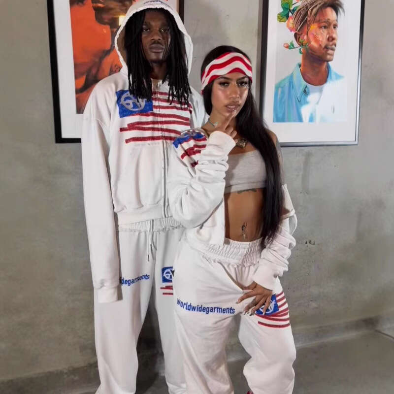 New Y2K Pattern Street Fashion Unisex Spring Zipper Printed Hoodie Sweatshirt