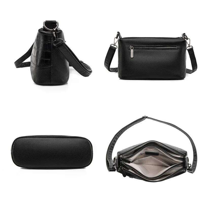 Women 100%Genuine Handbag Large Capacity 2023 Main Highquality Soft Cow Leather Purses Female Shoulder Crossbody