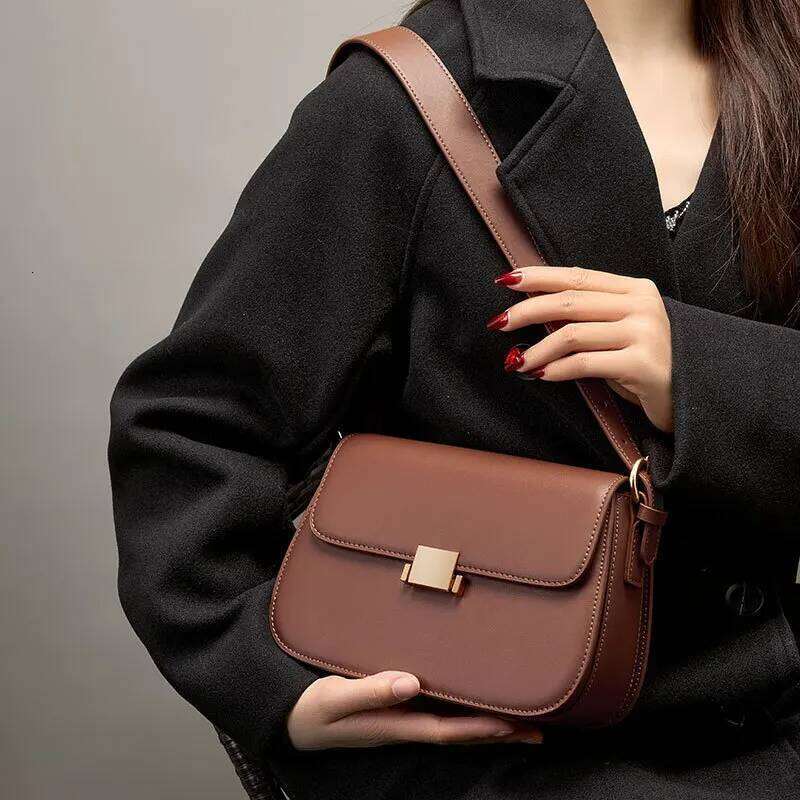 Underarm Genuine Leather Women s New Spring Summer Fashion Tofu Bag Single Shoulder Crossbody bag