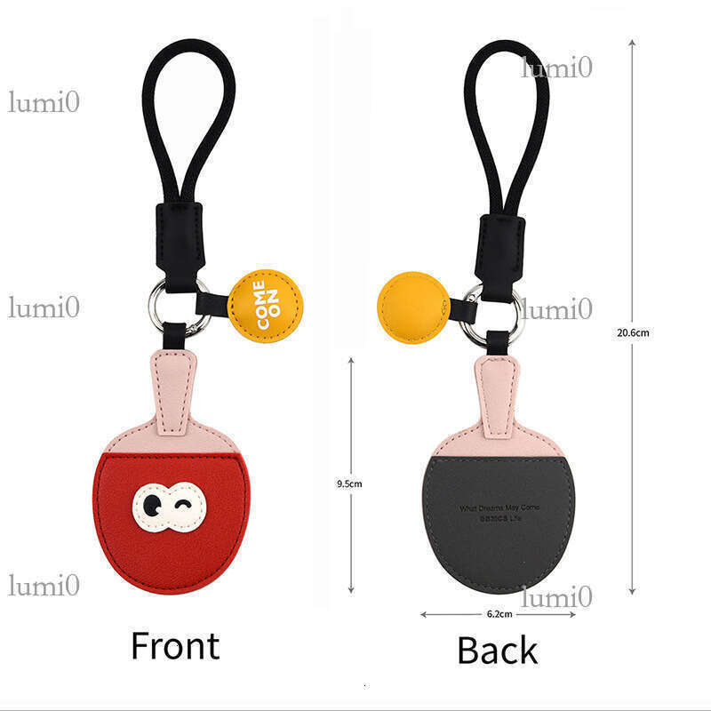 Creative Keychain Simple Cartoon Table Tennis Badminton Boxing Sports Event PU Pendant Small Gift