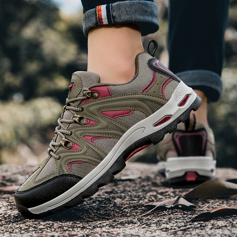 Men's mountaineering 2025 new anti-skid wear-resistant outdoor hiking travel shoes shock-absorbing professional trekking