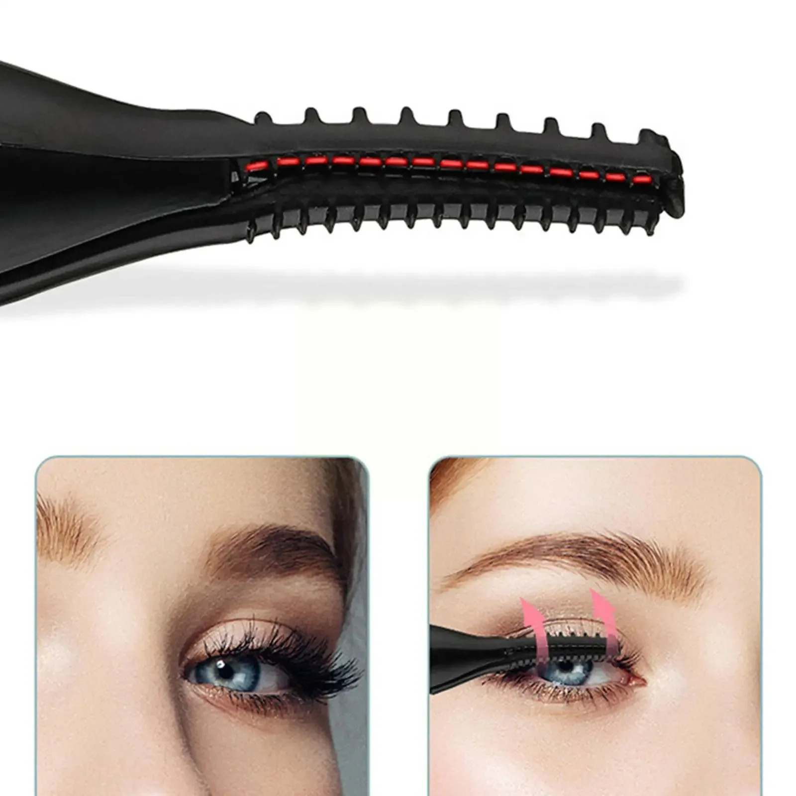 Rechargeable Heated Portable Eyelash Curler Natural Long Lasting Curling Compact Convenient For Women Suitable For 250813