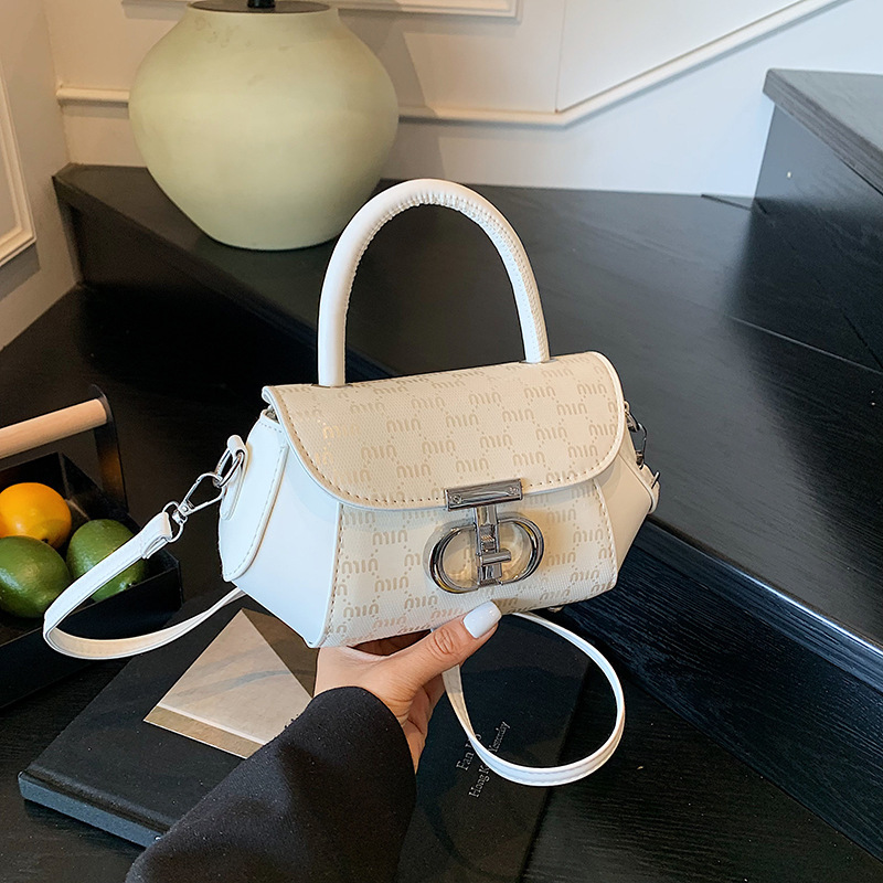 Luxury Brand Designer Bag Korean Style Simple Casual Handbag 2025 Summer New Fashionable Single Shoulder Bag Commuting Textured Trendy Crossbody Bag