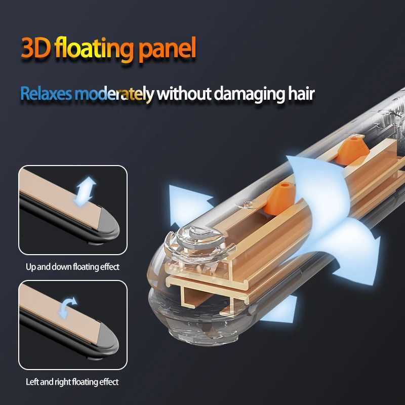 Hot Comb Straightener Curler Dual Purpose Negative Ion Essential Oil Hair Care Professional And Safe Hairdressing Equipment W250814