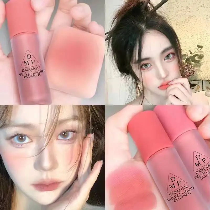 Liquid Blush Long-acting Waterproof Easy Halo Dye Brightens The Face Smooth Peach Red Female Cosmetics 250813