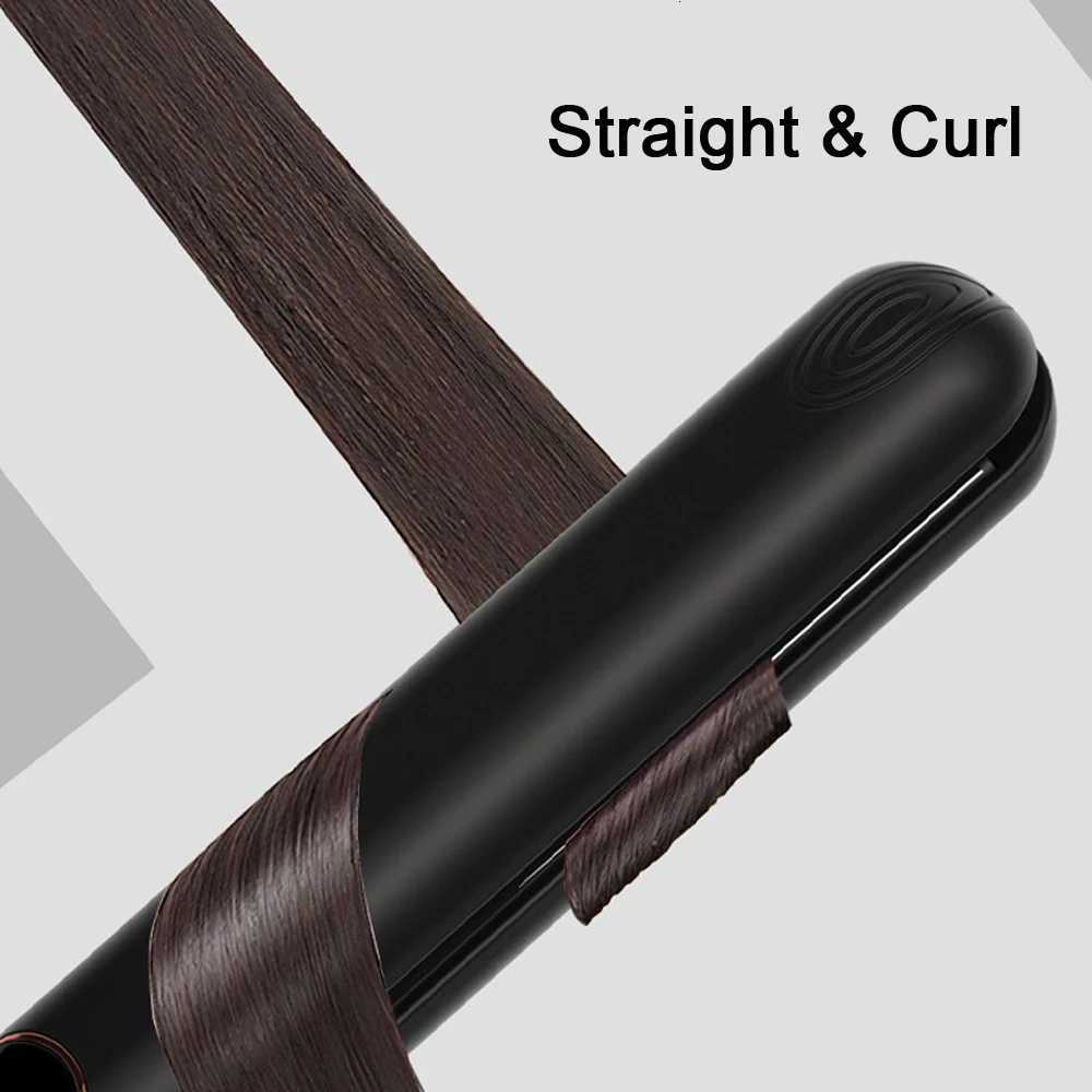 Hair Straightener Curler Tourmaline Ceramic Plate 1 Inch 230C Professional Hair Flat Iron Salon Styling Tools Dual Voltage W250814
