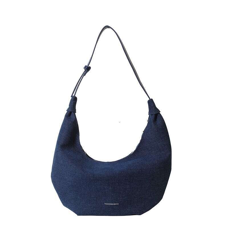 Fashion Versatile Niche Design Denim Underarm Bags Designer Women for Women 2025 New Korean Ins Simple Casual Shoulder Bag