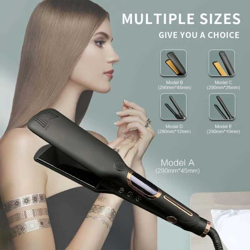 30s Fast Heating Mch Titanium Plate Portable Flat Iron 500 Degree High Temp Professional Styling Tool Hair Straightener W250814