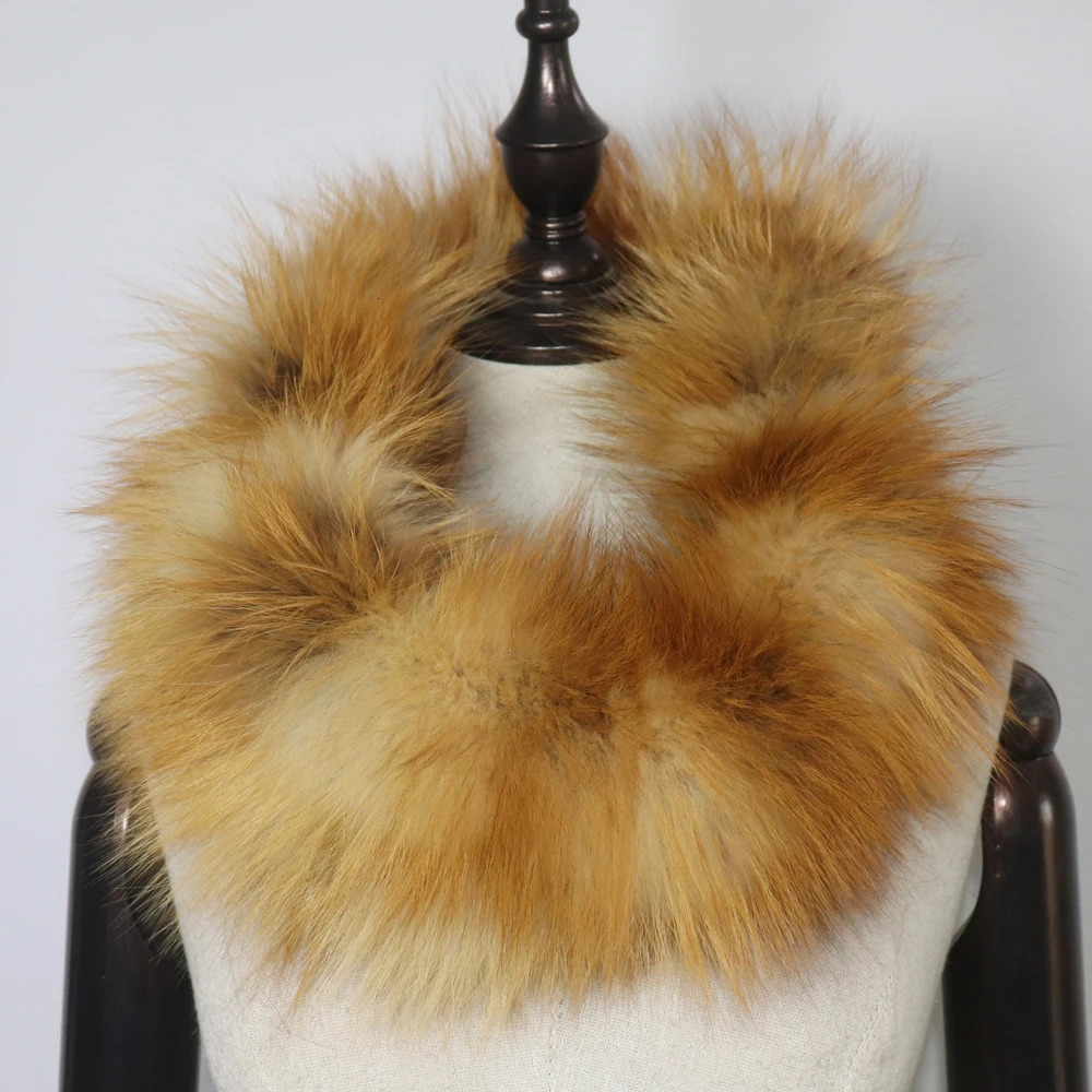 Quality Women Winter Fur Scarf Warm Fox Fur Headband Ring Natural Fox Fur Scarves Fashion Lady Natural Fur Mufflers 250808