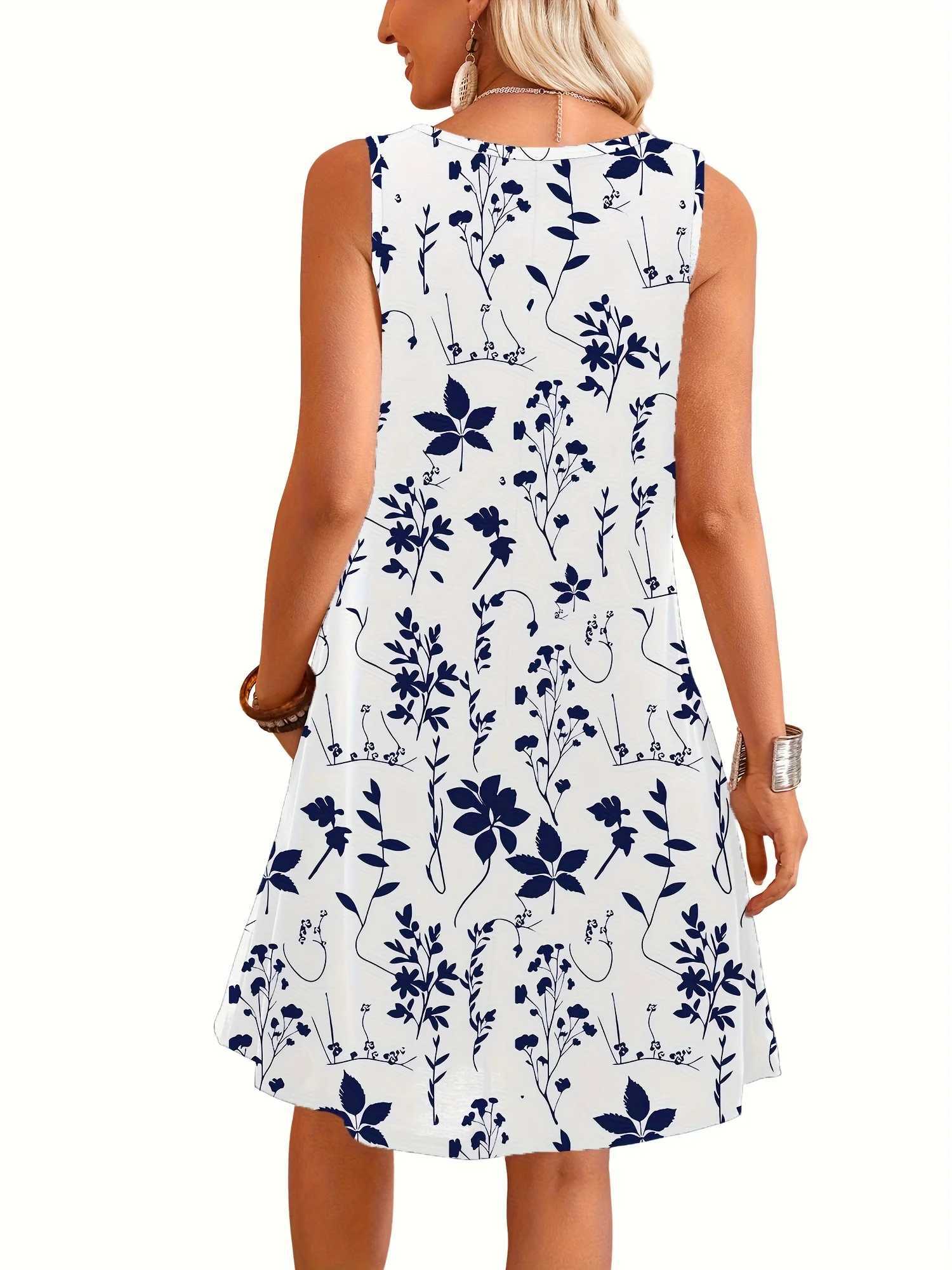 Womens Casual Floral Print Maxi Dress Short Sleeve Round Neck Dress Bohemian Beach Vacation Dress Y2k Ladies Clothes Tee TopXJ250814