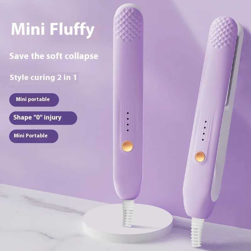 Mini Straightening Iron for Home Use Hair Straightener Curling Wand Dual Use Straight and Curly Hair Styling Tool Compact Size W250814
