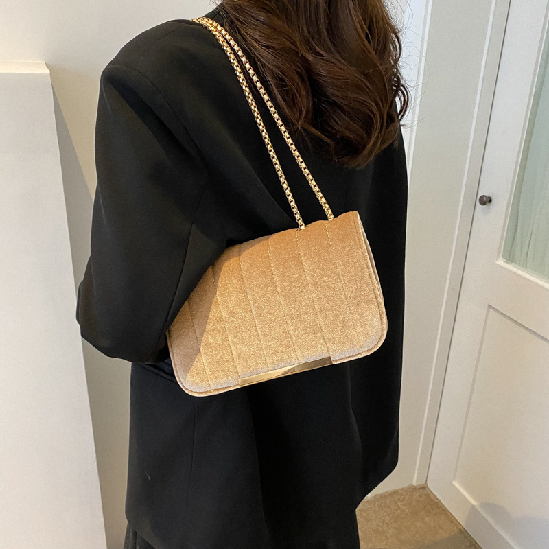 Luxury Brand Designer Bag Casual Commuting Single Shoulder Crossbody Bag For Women 2023 Spring New Fashion Simple Chain Small Square Bag