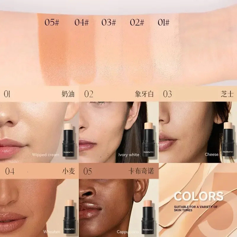 Matte Concealer Stick Liquid Foundation Cover Eye Dark Circle Modify Skin Tone Face Primer Base Makeup 250813
